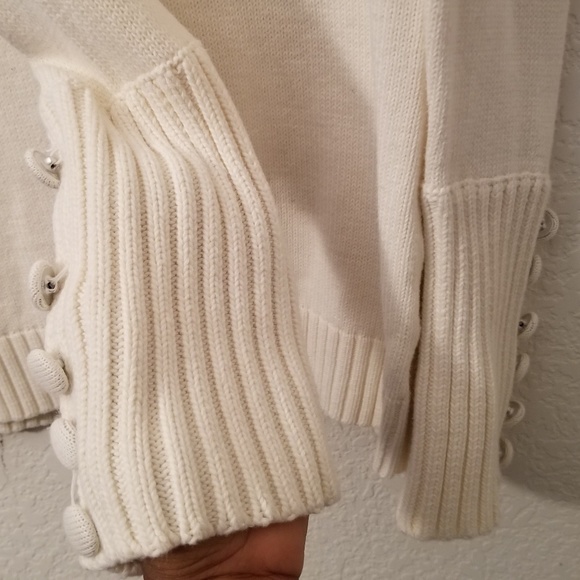 Banana Republic❤Cream Turtleneck Cowl Neck Sweater - Picture 6 of 7